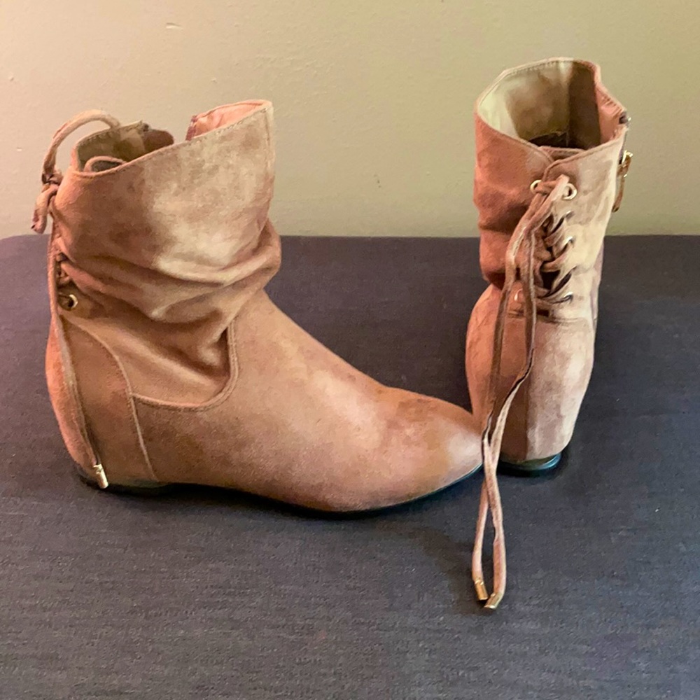 BellaMarie Suede Booties Size 8